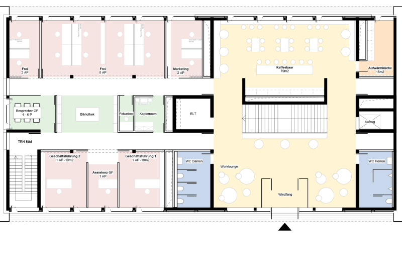 Grundriss B&uuml;rogeb&auml;ude