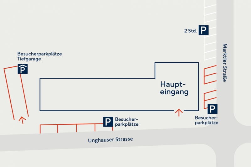 Parken Hinterschwepfinger Anfahrt Eingang
