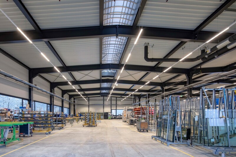 Logistisch und produktionstechnisch optimierter Fertigungsbereich