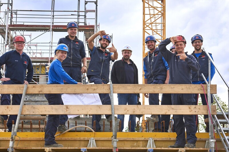 Mitarbeiter Hinterschwepfinger Baustelle