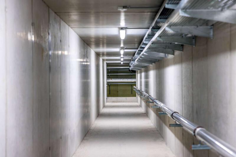 Versorgungstunnel Beton Industrie