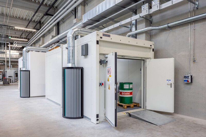 Lüftung und Gefahrgutlager Wolfram Industrie