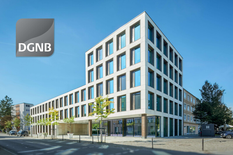 Firmensitz Hinterschwepfinger DGNB Logo Platin