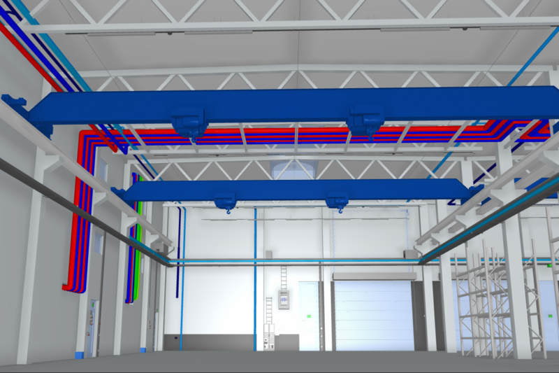3D-Plan Leitungen Brückner