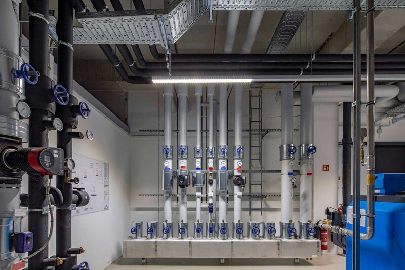 Schleifring Unternehmenszentrale Heizung