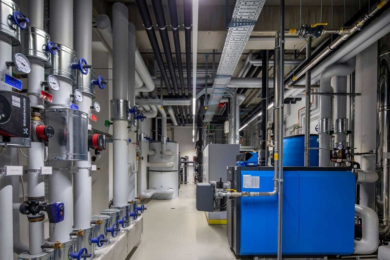 Schleifring Unternehmenszentrale Heizung