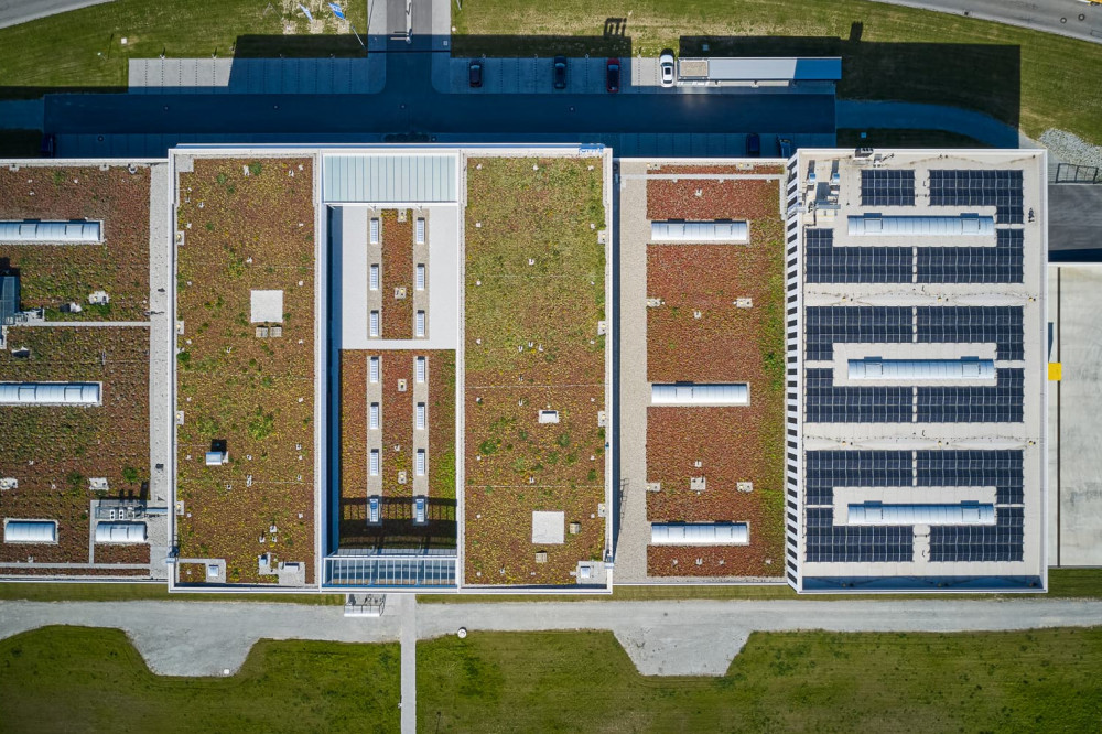 Dach-Begrünung PV-Anlage