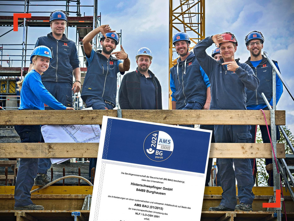 Hinterschwepfinger Zertifikat AMS Bau BG geprüft