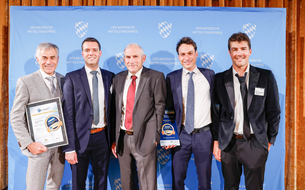 Inhaberfamilie Hinterschwepfinger Preisverleihung Bayerischer Mittelstandspreis