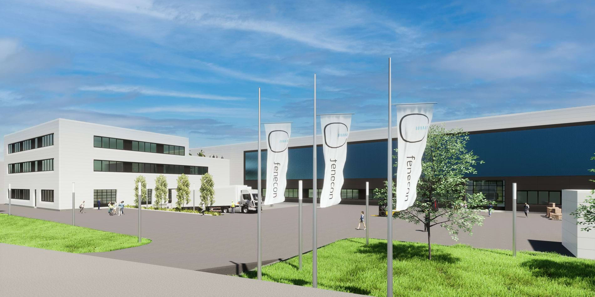 Neubau FENECON Fabrik in Iggensbach für industrielle Batteriespeicher