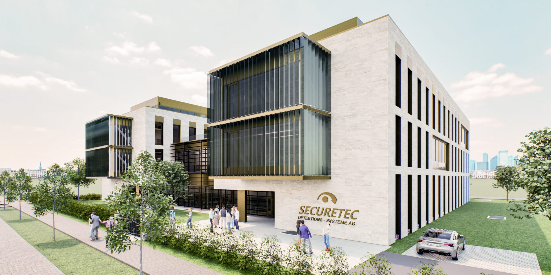 Visualisierung Securetec Neubau Neubiberg