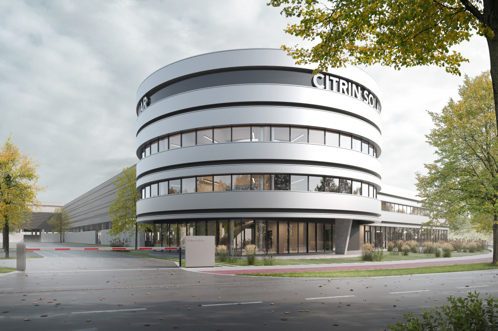 Neubau CitrinSolar Langenpreising Visualisierung